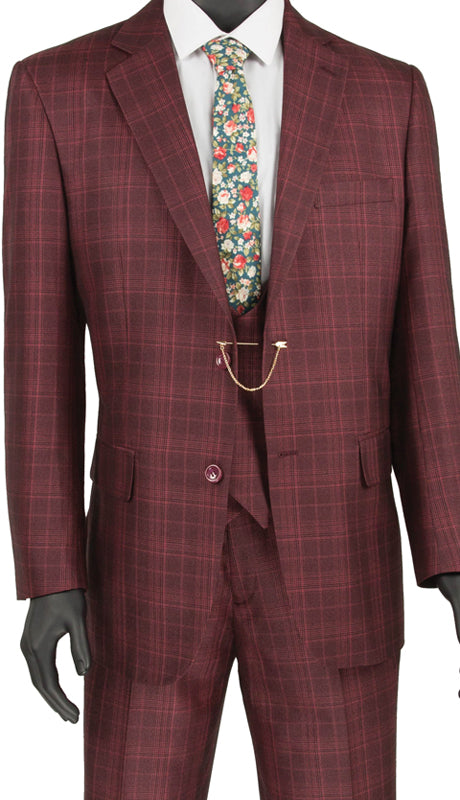 Vinci Mens Suit V2RW-7-BUR