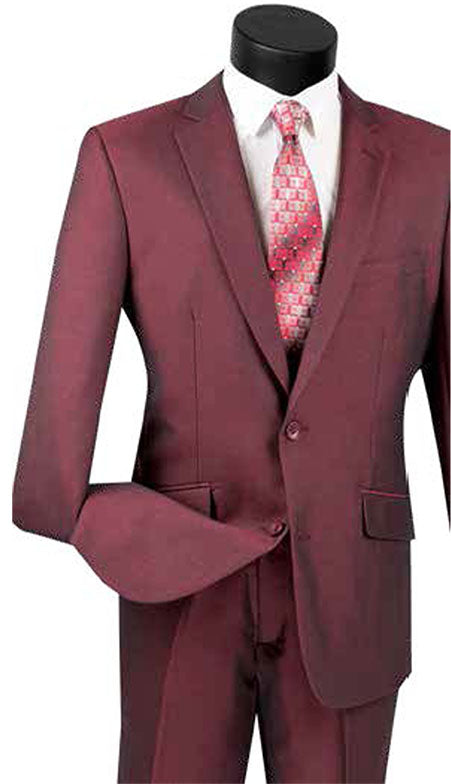 Vinci Mens Suit S2RK-7-BUR