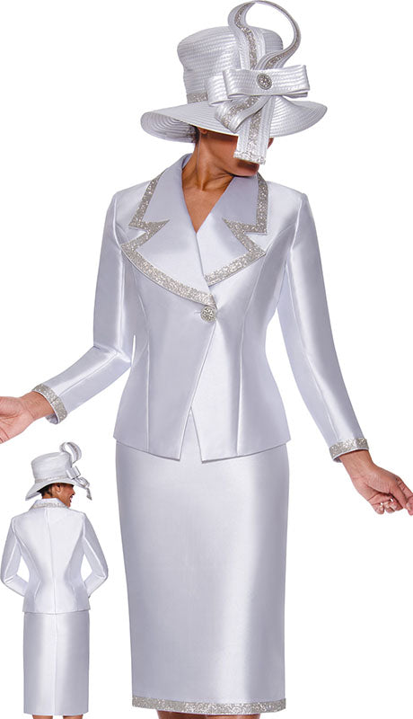 GMI 9872-WHT-IH Ladies  Suit