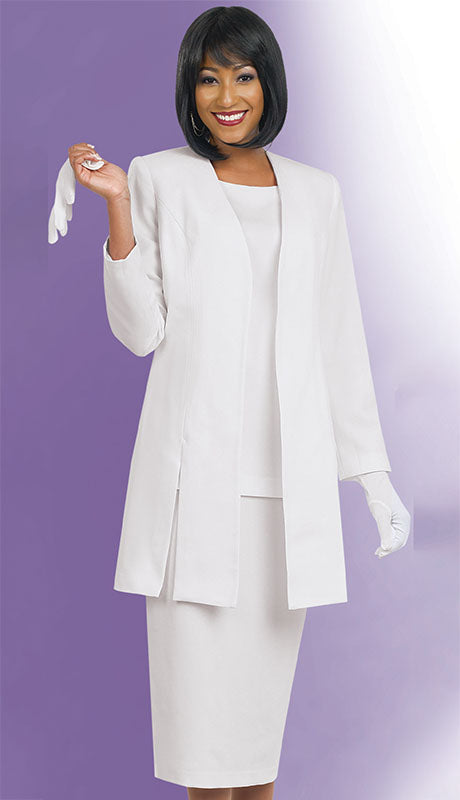 Ben Marc 2296-WHT  Usher Suit