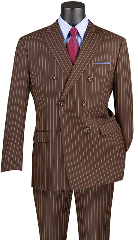 Vinci Mens Suit DSS-4-BRN