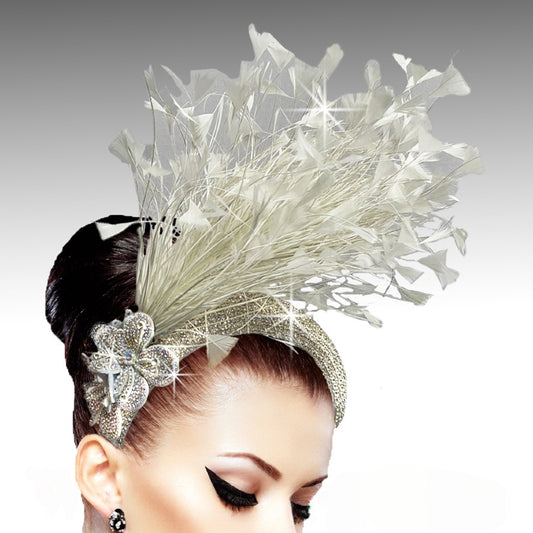 Hat FA3092 FOUNTAIN FASCINATOR-SW