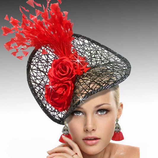 The Web FA3139-RE  Fascinator