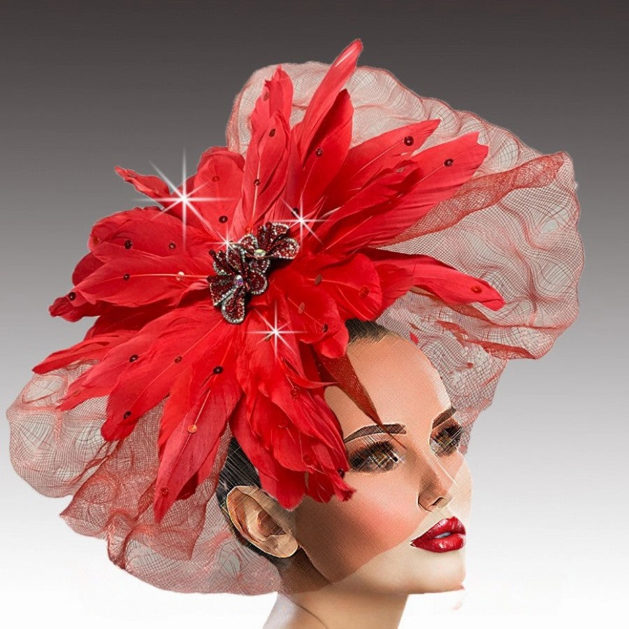 MANDARIN FA3200-RE  Fascinator