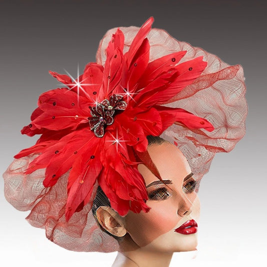 MANDARIN FA3200-RE  Fascinator