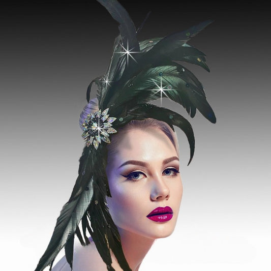 JOSEPHINE BAKER FA3217-BK  Fascinator