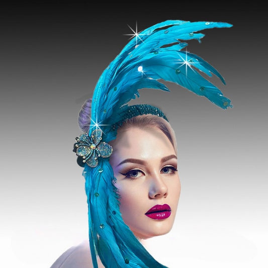 JOSEPHINE BAKER FA3217-TUR  Fascinator