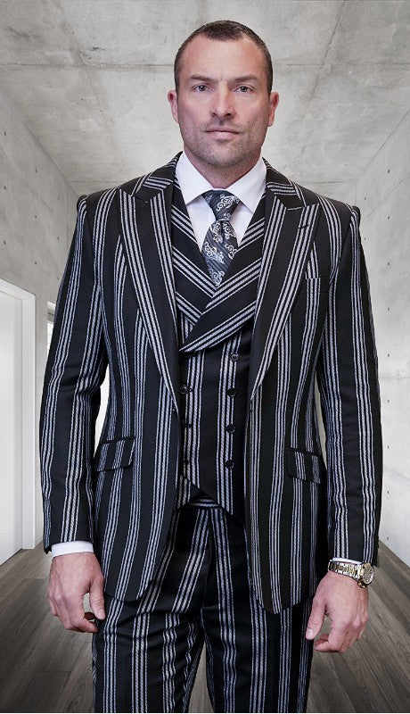 Mens  Suit FEROLI-BLK-QO