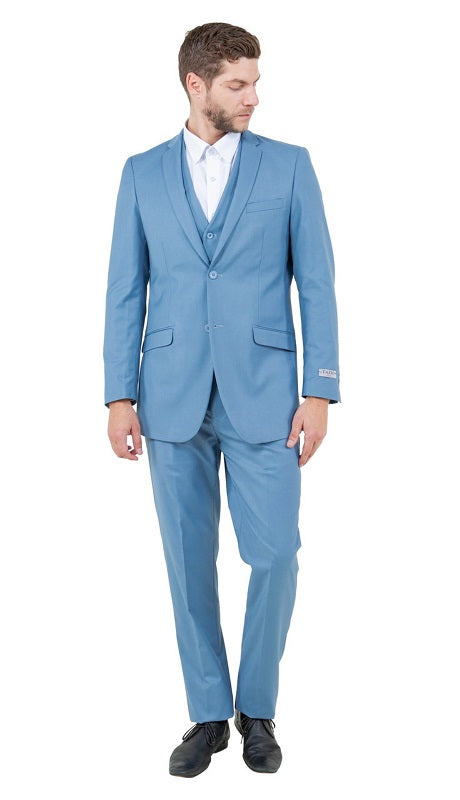 Tazzio Mens Suit M154S-22-DUSTY-BLUE