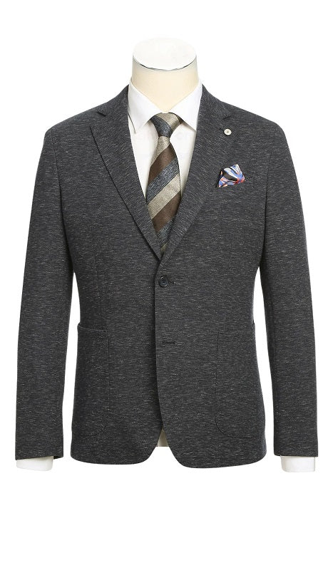 Pellagio Mens Blazer PF24-1-GRY-BLUE