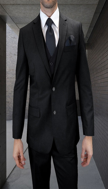 Mens  Suit TS-2V-BK