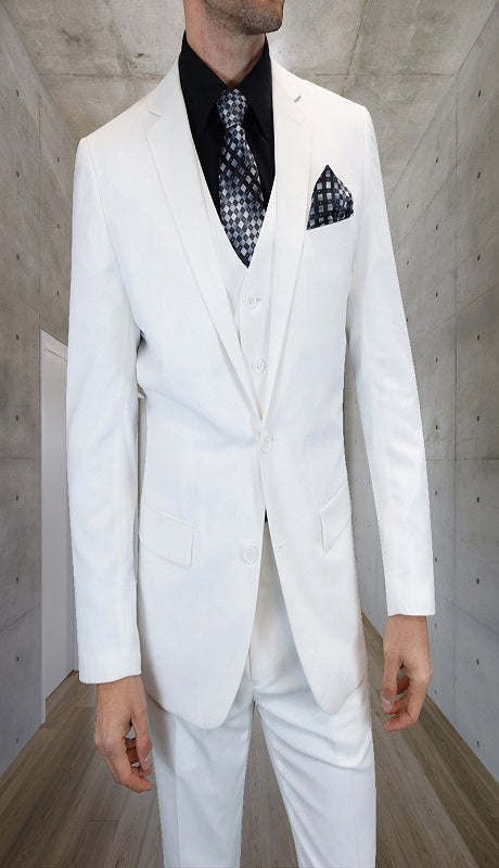 Mens  Suit TS-2V-WH