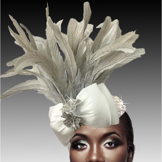 COCKATOO FA3220-WT-AB  Fascinator